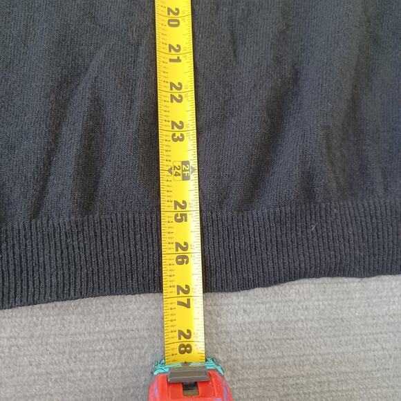 Lost & Found Cashmere Sweater Mens Large Black Crew Stretch Casual Oversized - Picture 8 of 9